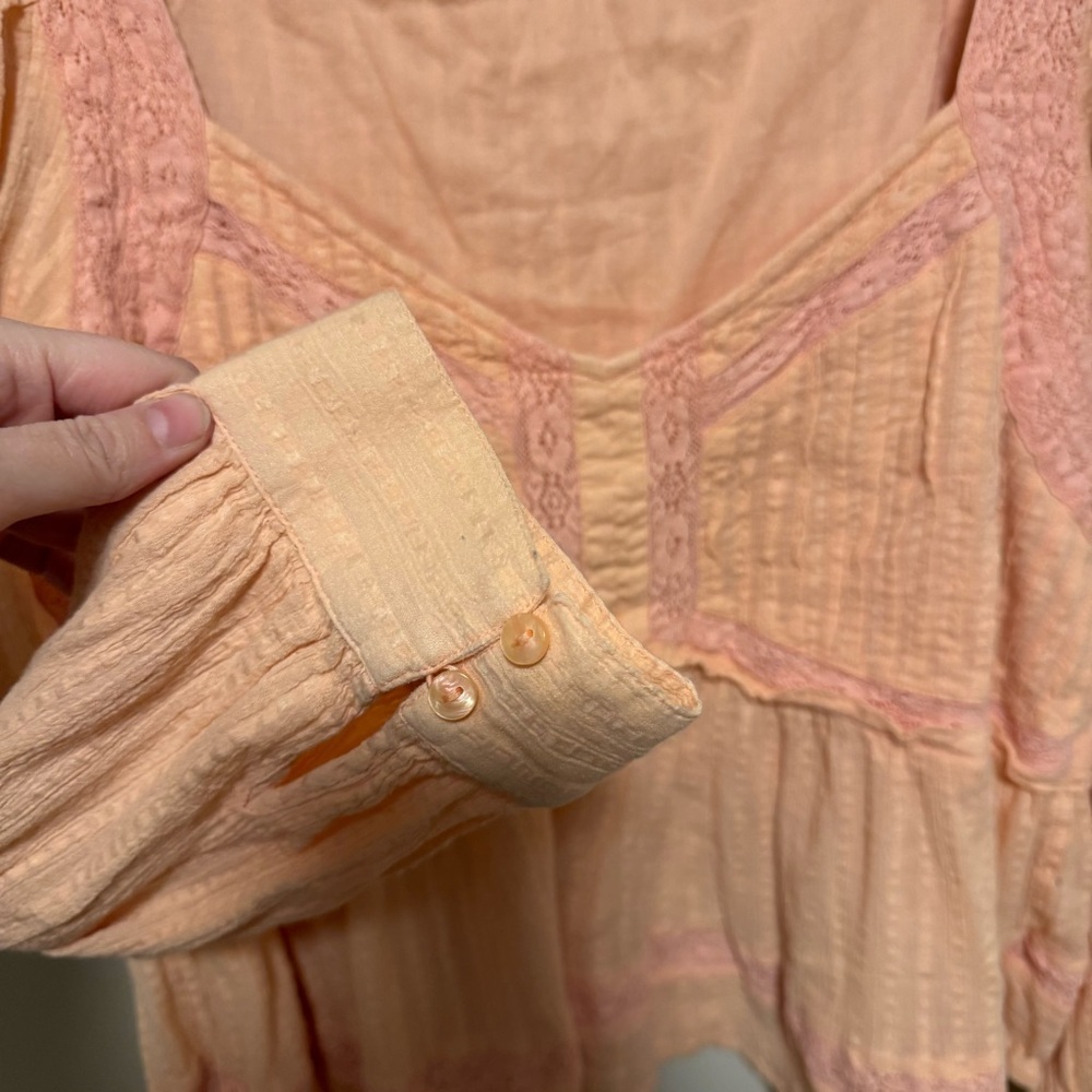 American Eagle Peach Babydoll Top - Women’s XL - Picture 5 of 9